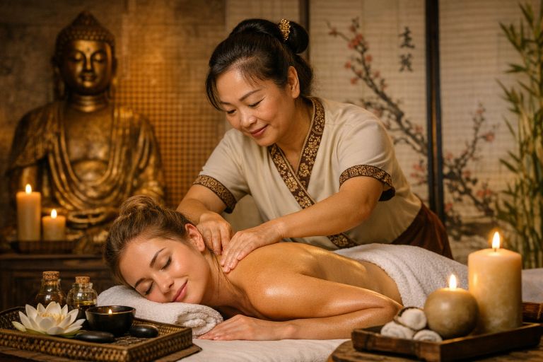 Massage traditionnel chinois dans le salon Jia Xing Massage